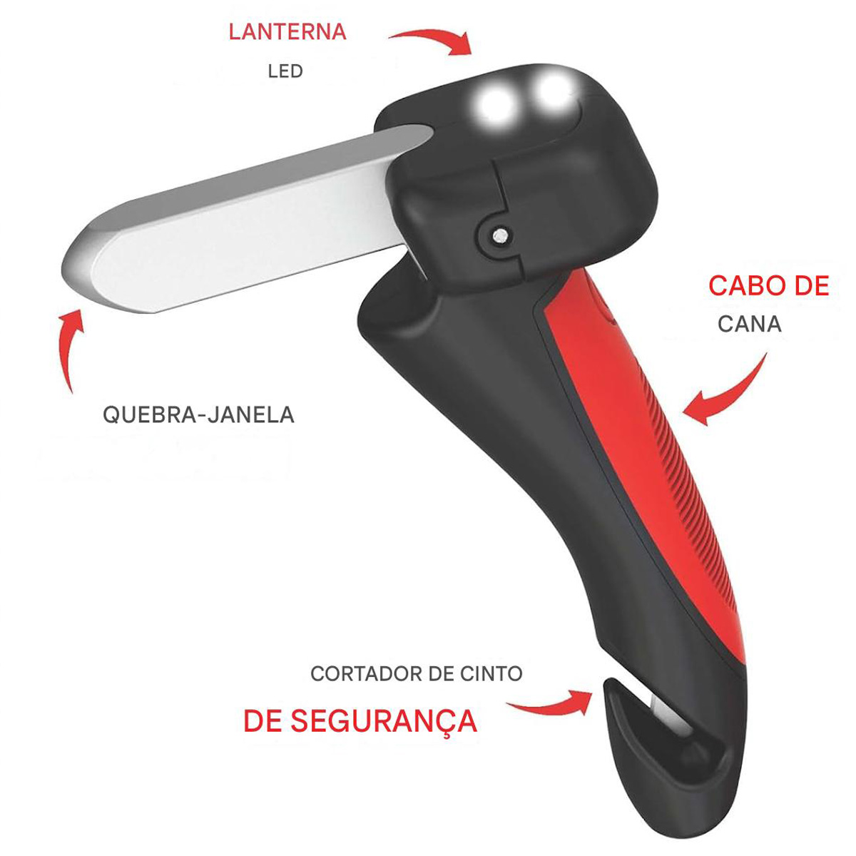 Alça de Apoio Auxiliar para Porta do Carro 5 em 1 Carhandie
