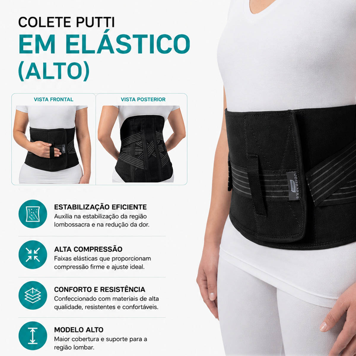 Colete Putti Alto Evolution Chantal