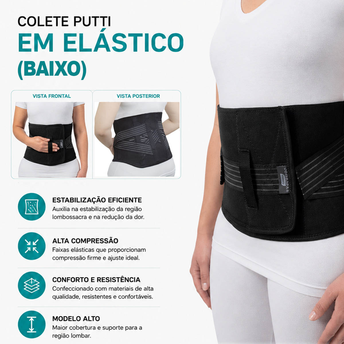 Colete Putti Baixo Evolution Chantal