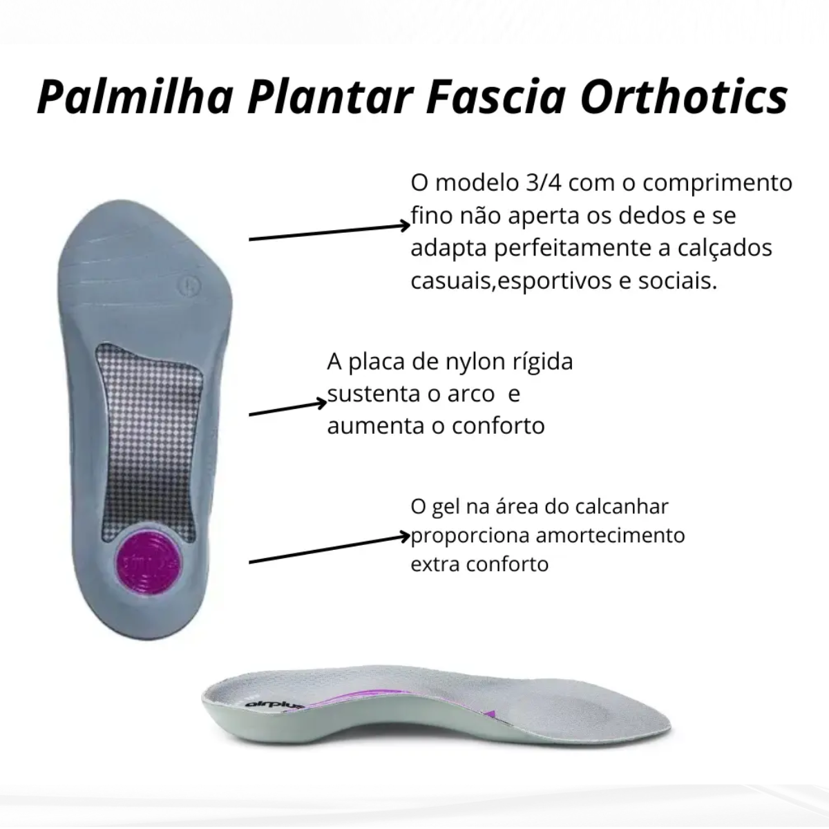 Palmilha Plantar Fascia Orthotics 