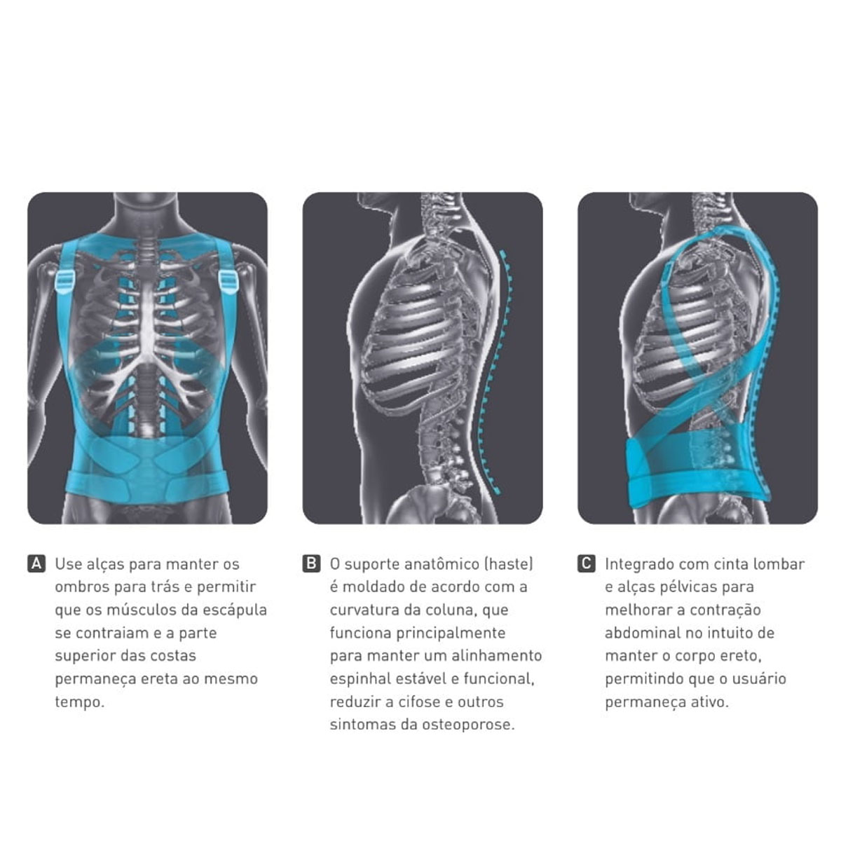 Colete Spinal Adjustor Oppo Accutex Chantal