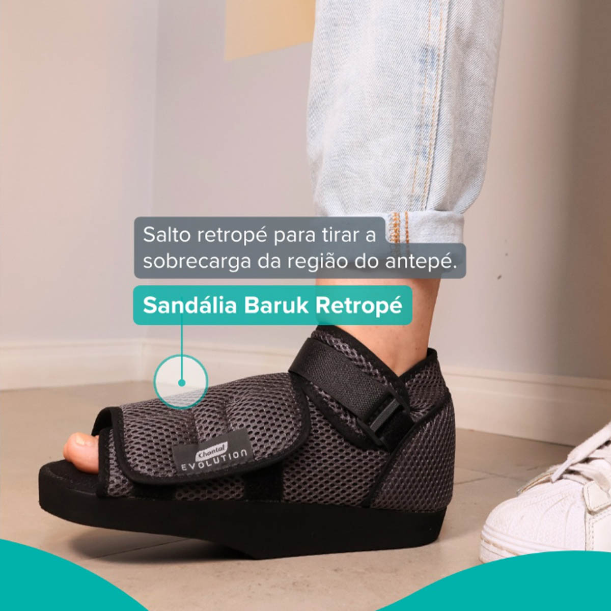 Sandália Barouk Comfort Apoio Retro Pé Chantal