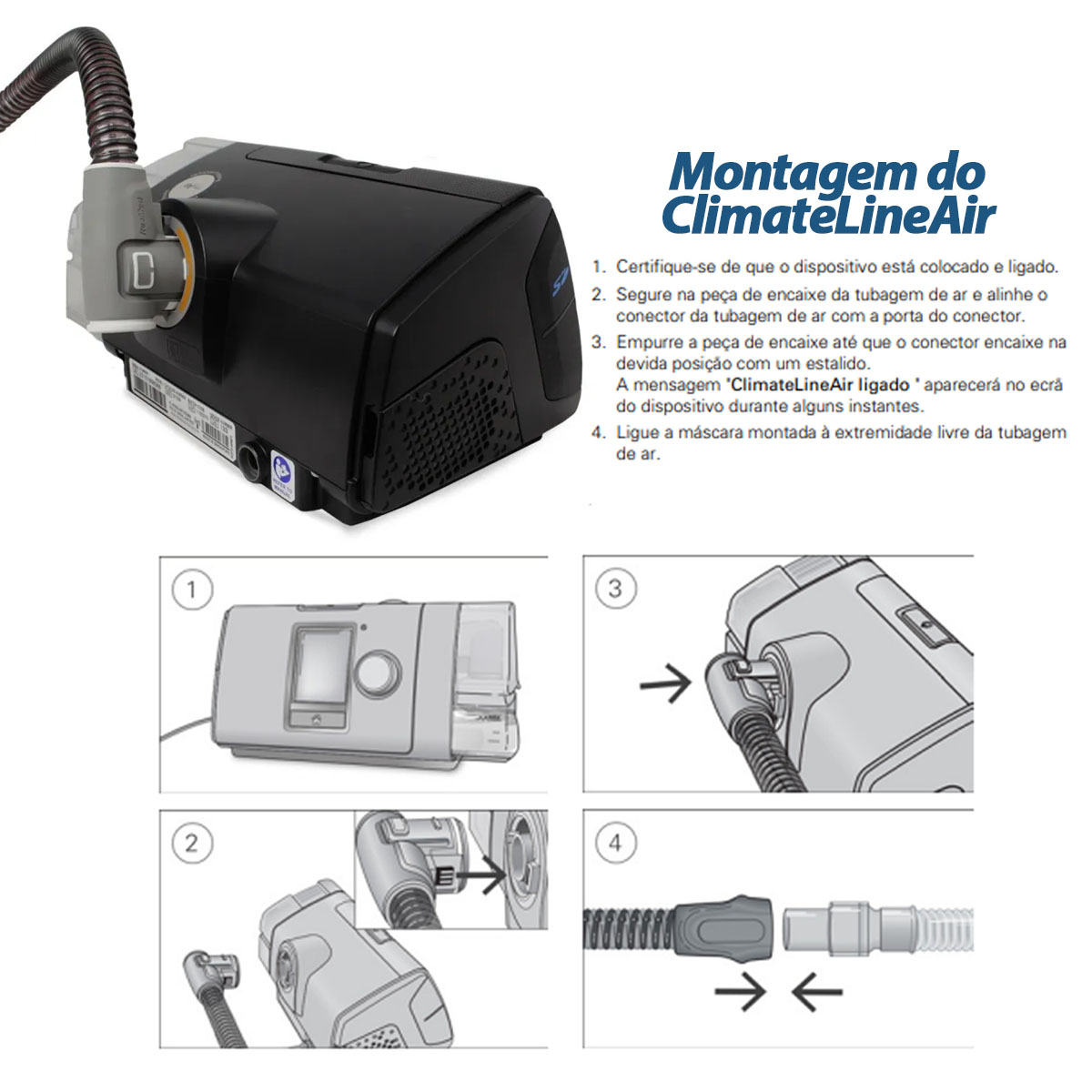 Traqueia Aquecida para Cpap ClimateLineAir ResMed