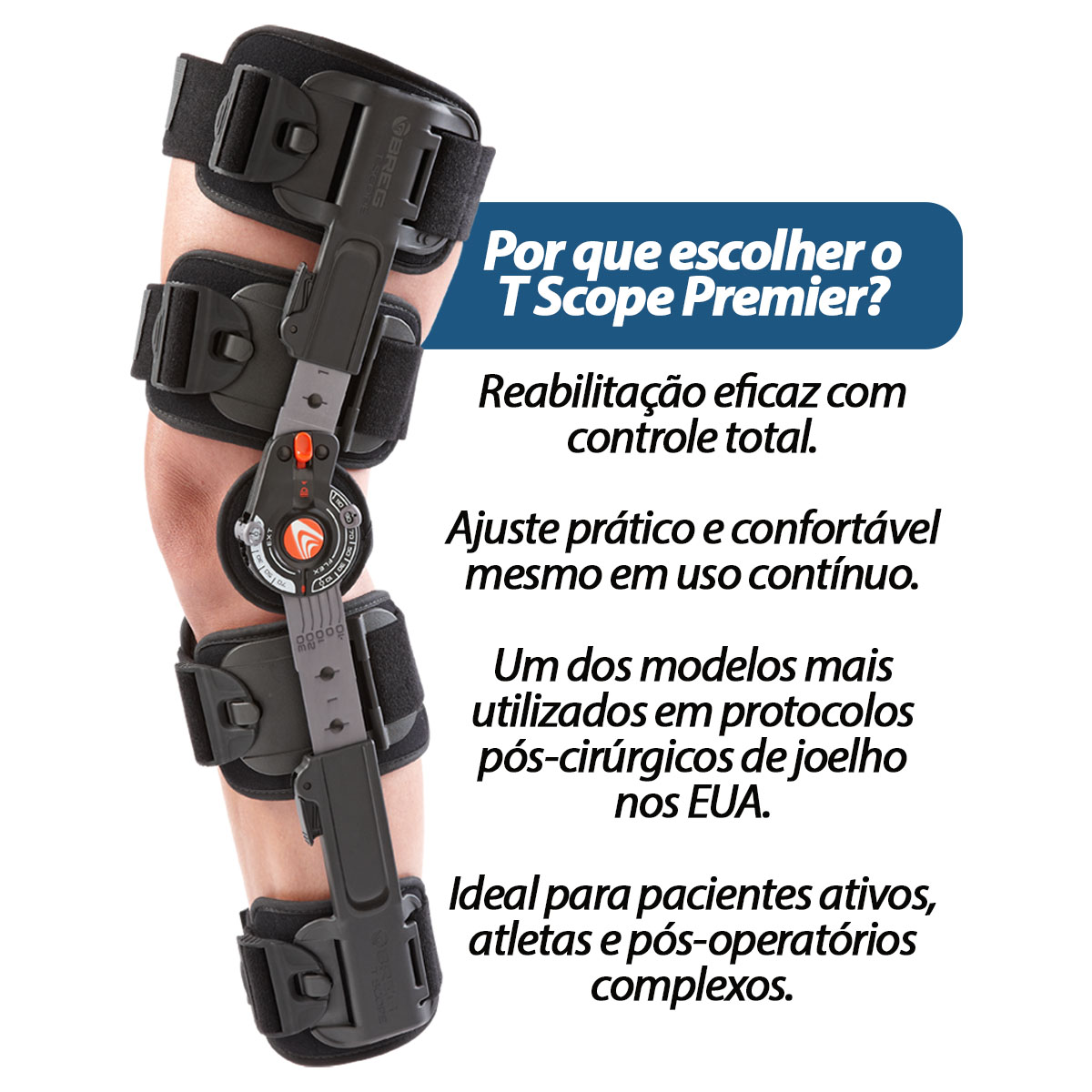 Joelheira Imobolizador Articulado T Scope Premier