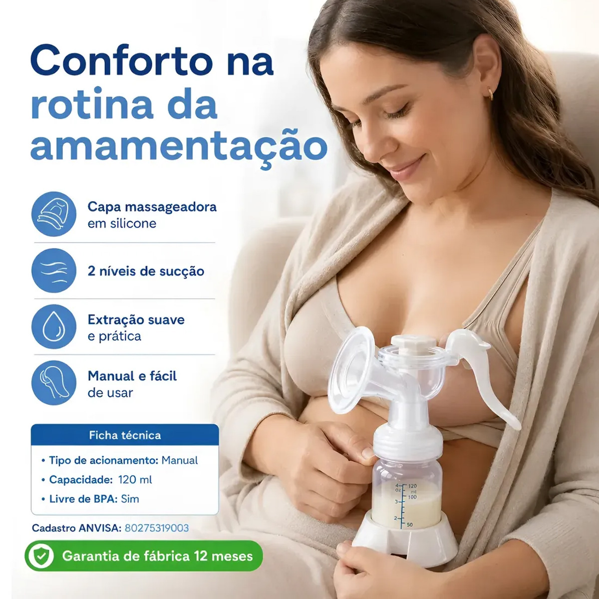Bomba Tira Leite Materno G-tech Manual
