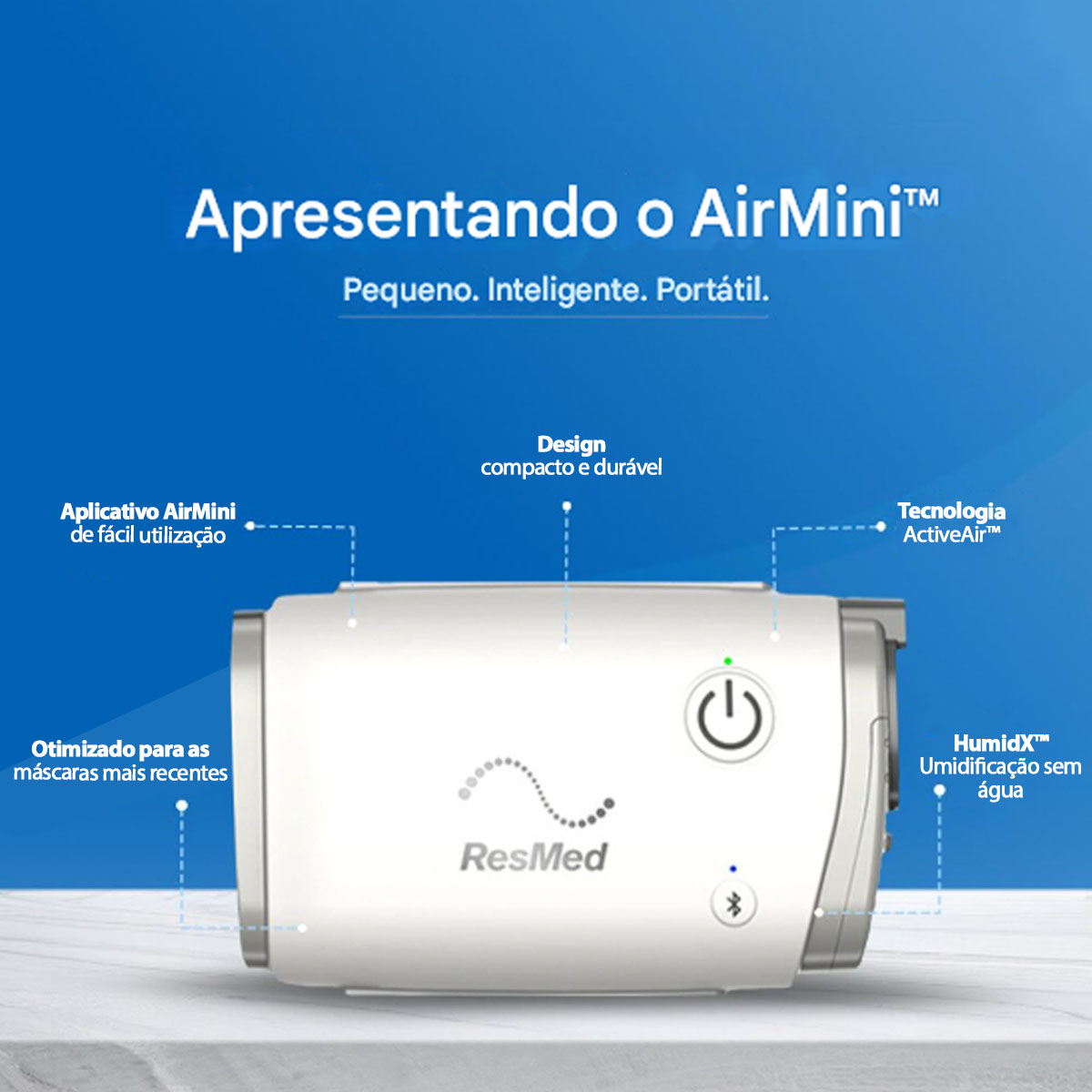 Cpap Automático Portátil AirMini AutoSet ResMed