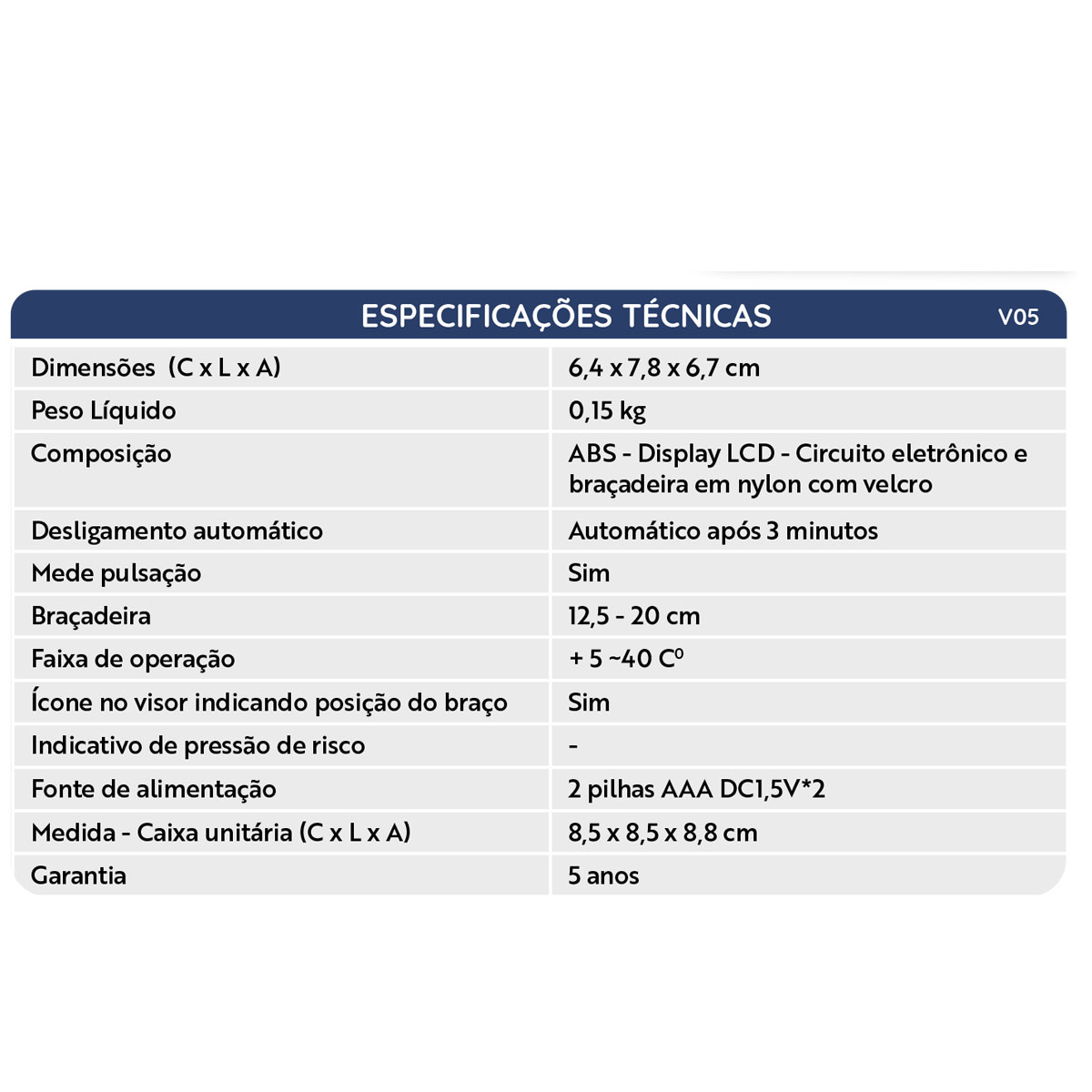 Aparelho de Pressão Digital de Pulso KF-75C Dellamed