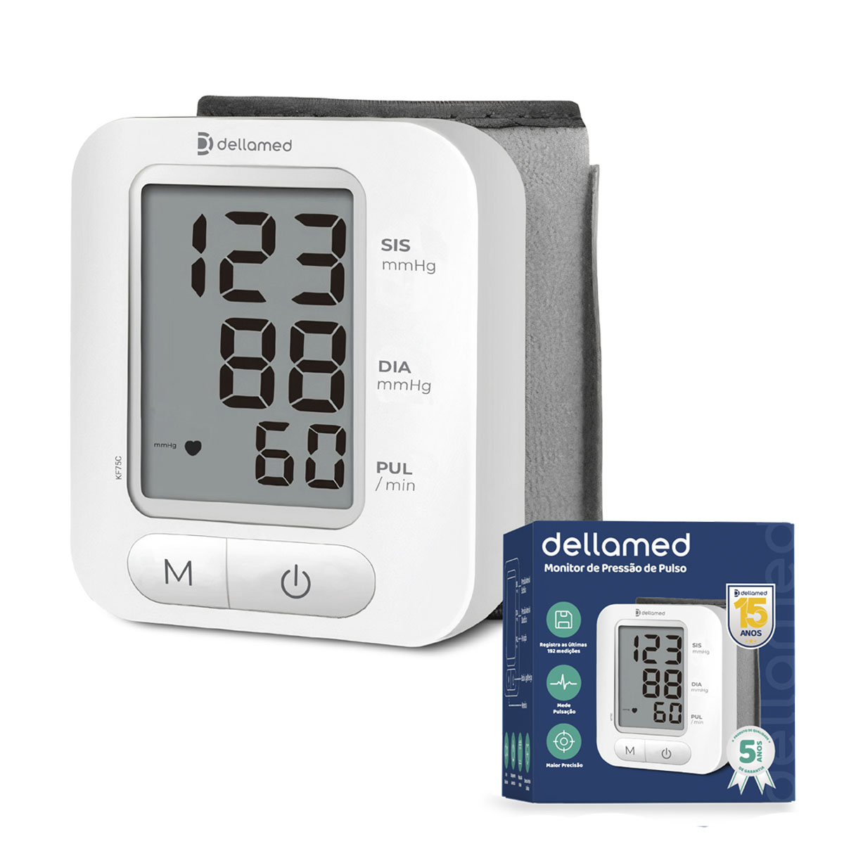 Aparelho de Pressão Digital de Pulso KF-75C Dellamed