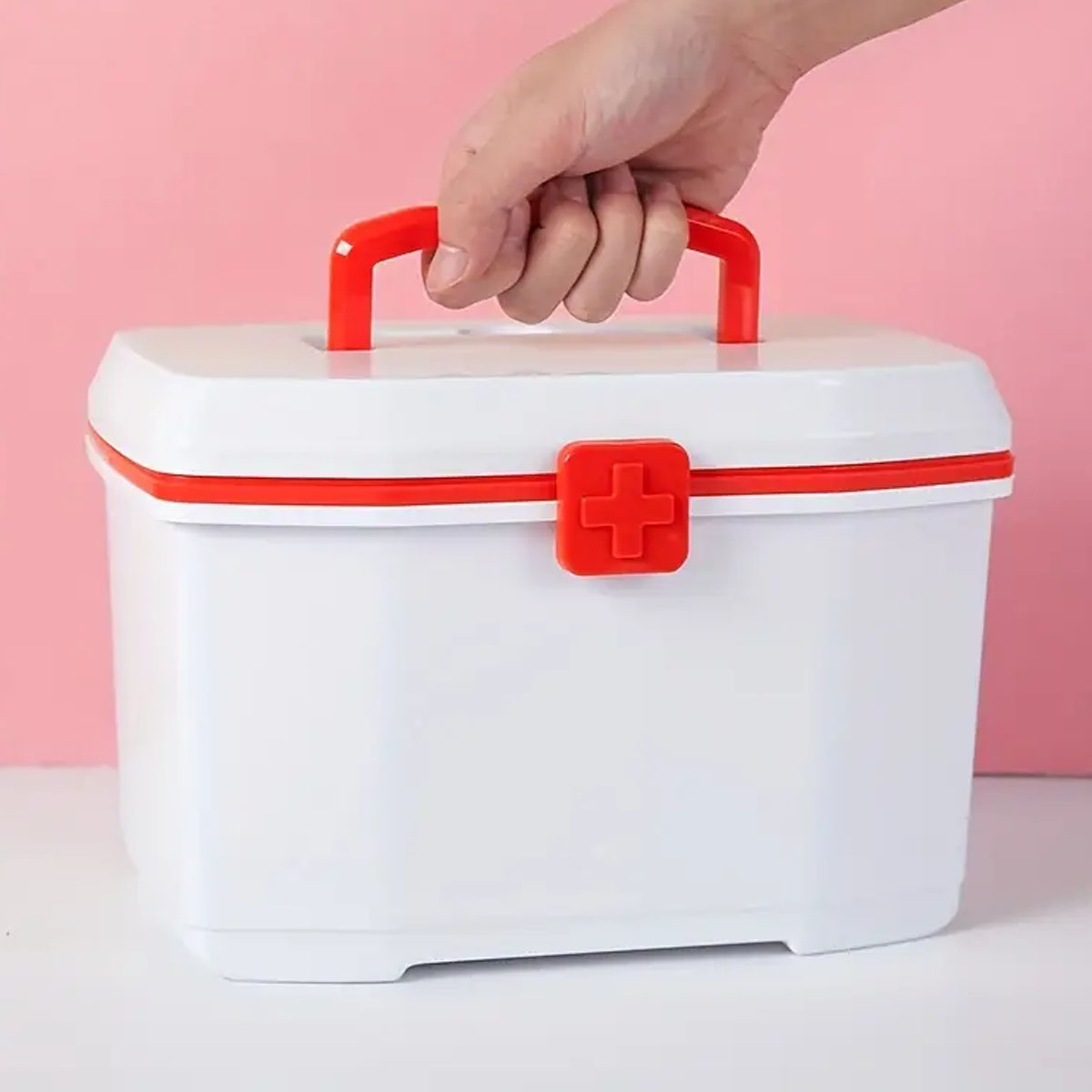 Maleta Primeiro Socorros Plástica com Alça 24cm