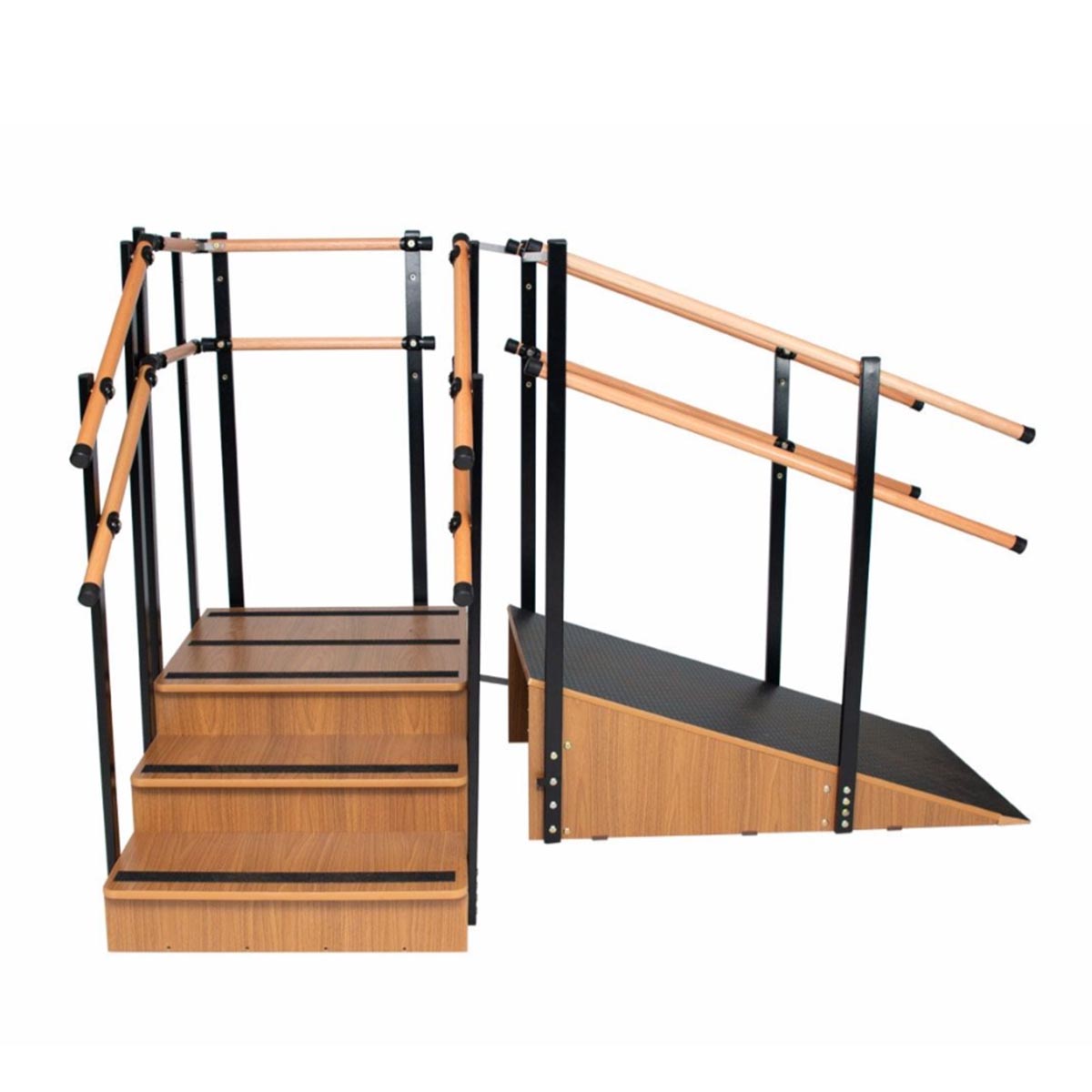 Escada de Canto 3 Degraus com Rampa e Apoio Classic Arktus