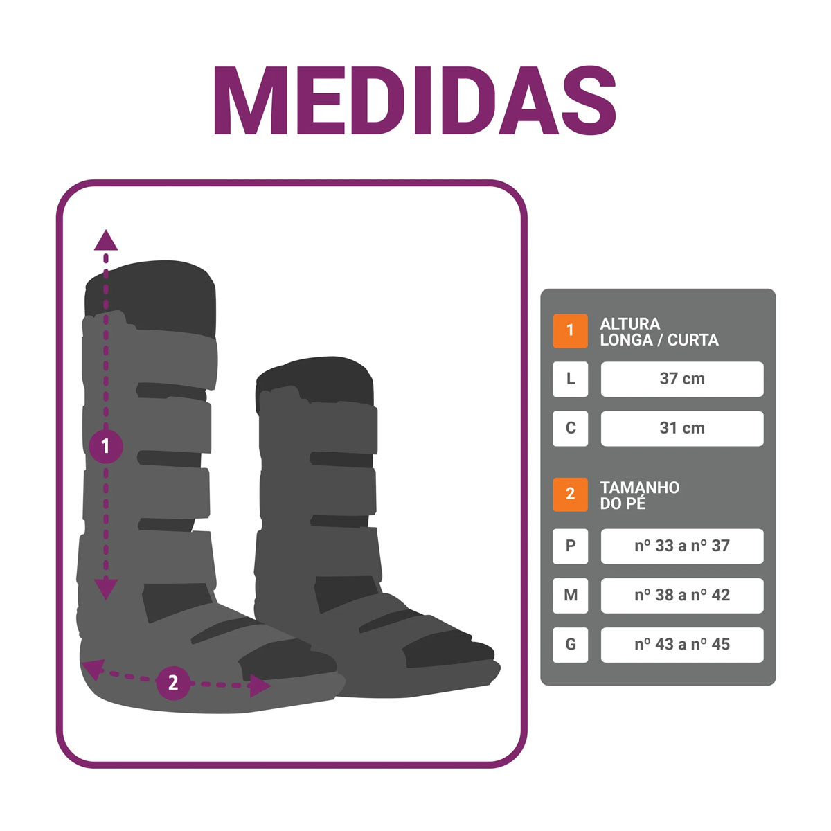 Bota Imobilizadora Pop Basic Longa Hidrolight