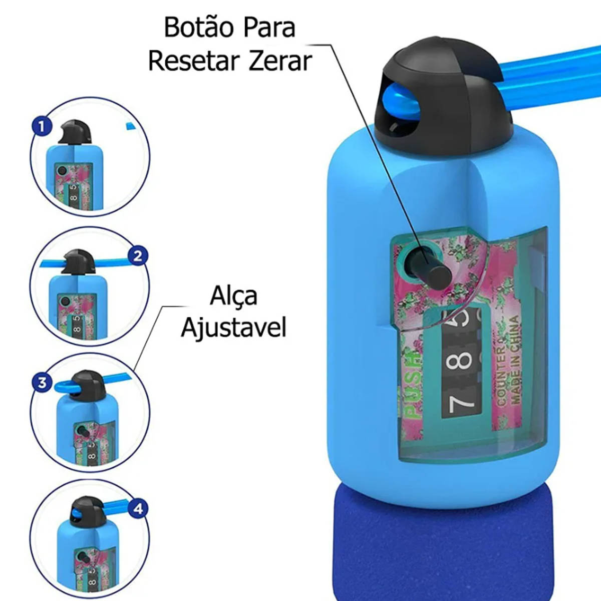 Corda de Pular com Contador de Giro 2,60M