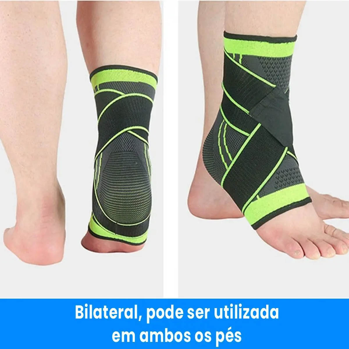 Tornozeleira Elástica com Cinta Cruzada