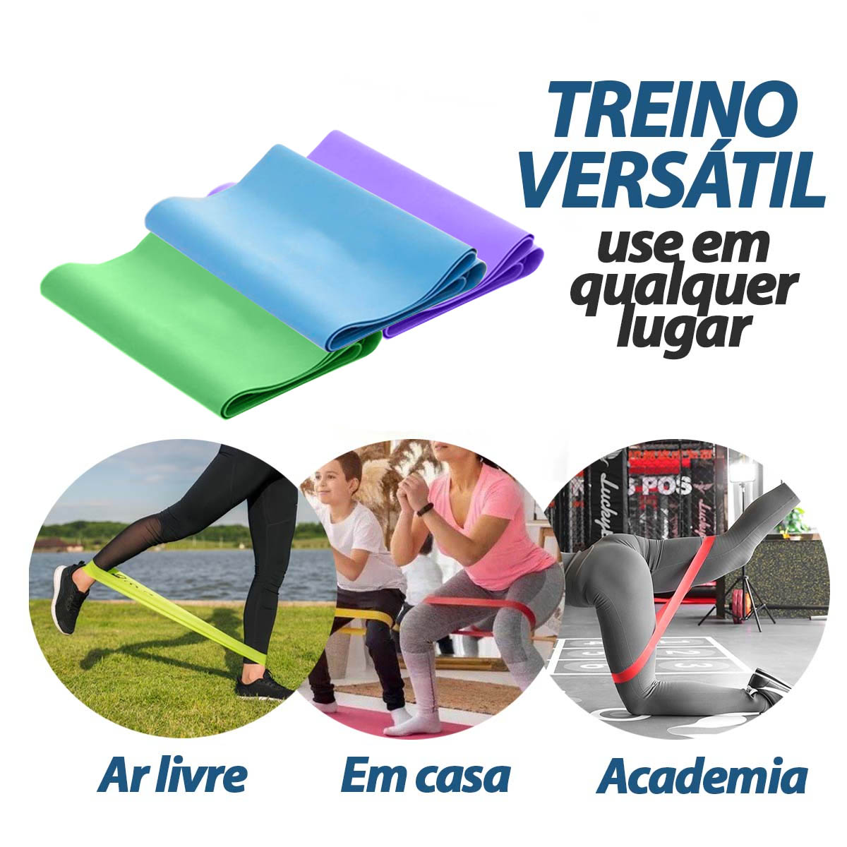 Faixa Elástica Band para Exercícios 15x150cm 1UND