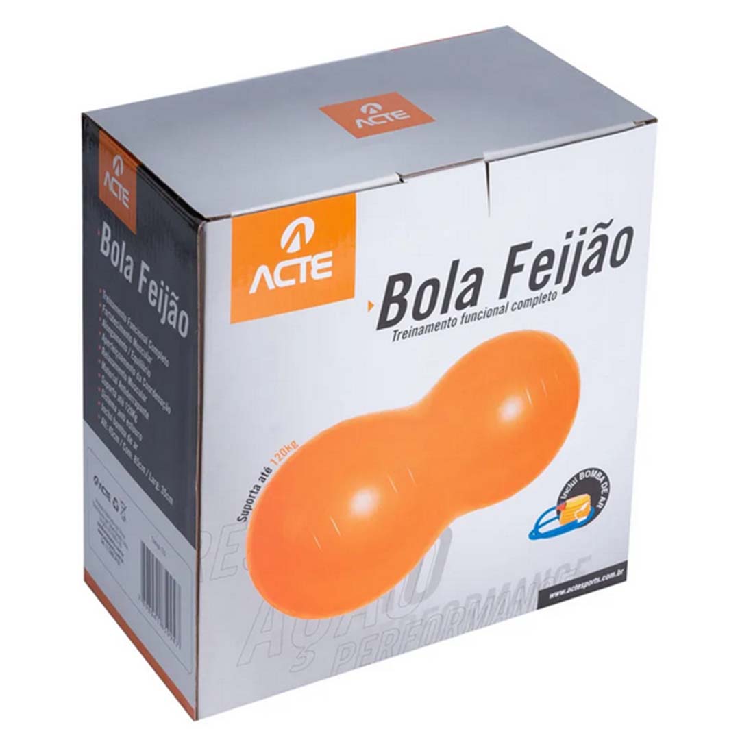 Bola Feijão 45x85cm Laranja Acte Bean 