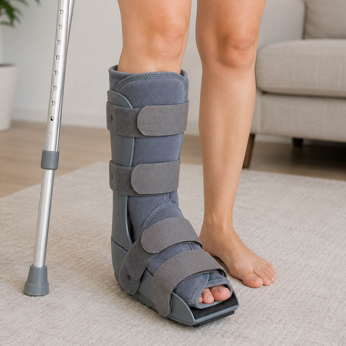 Bota Imobilizadora Robocop Longa Chantal Cinza