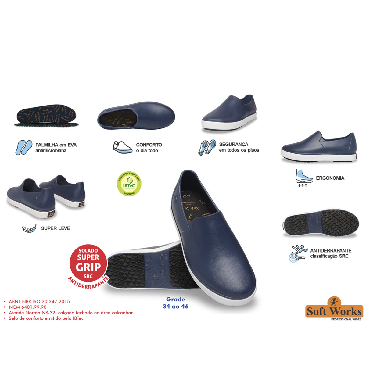 Tenis Antiderrapante EVA Soft Works BB82 