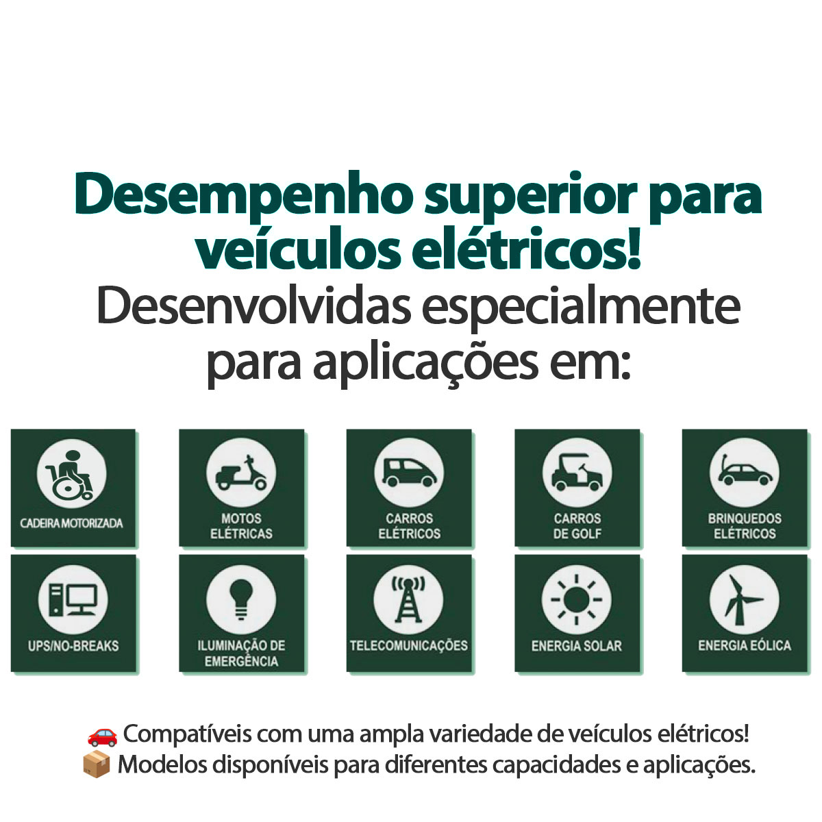 Bateria Selada para Cadeira de Rodas Motorizada Duran 12V 27Ah