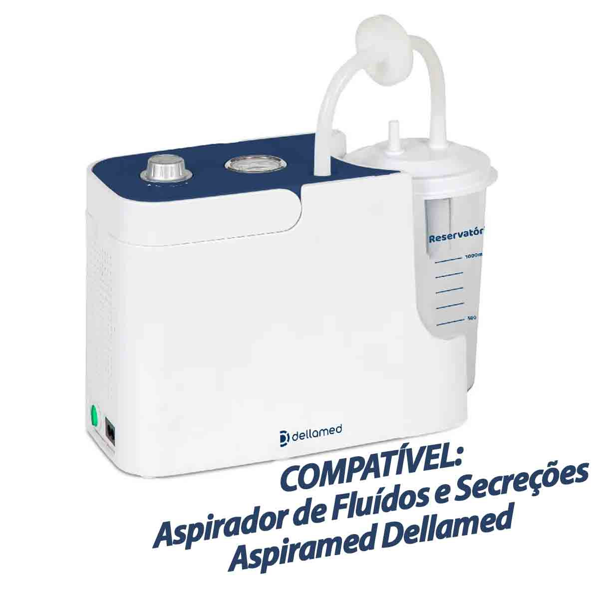 Copo do Aspiramed 1000ml Dellamed Sem Tampa