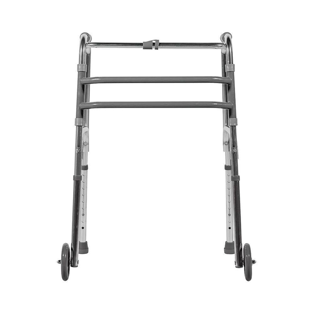Andador Fixo Com Rodas Mercur Alumínio