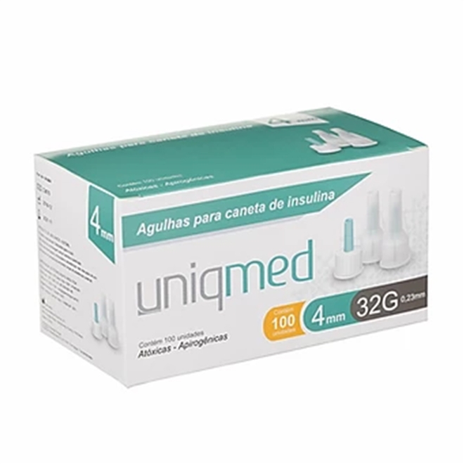 Agulha Hipodérmica Caneta Insulina Uniqmed