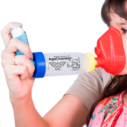 Espaçador Para Aerossolterapia Agachamber Adulto Infantil Cofrinho