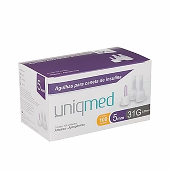 Agulha Hipodérmica Caneta Insulina Uniqmed