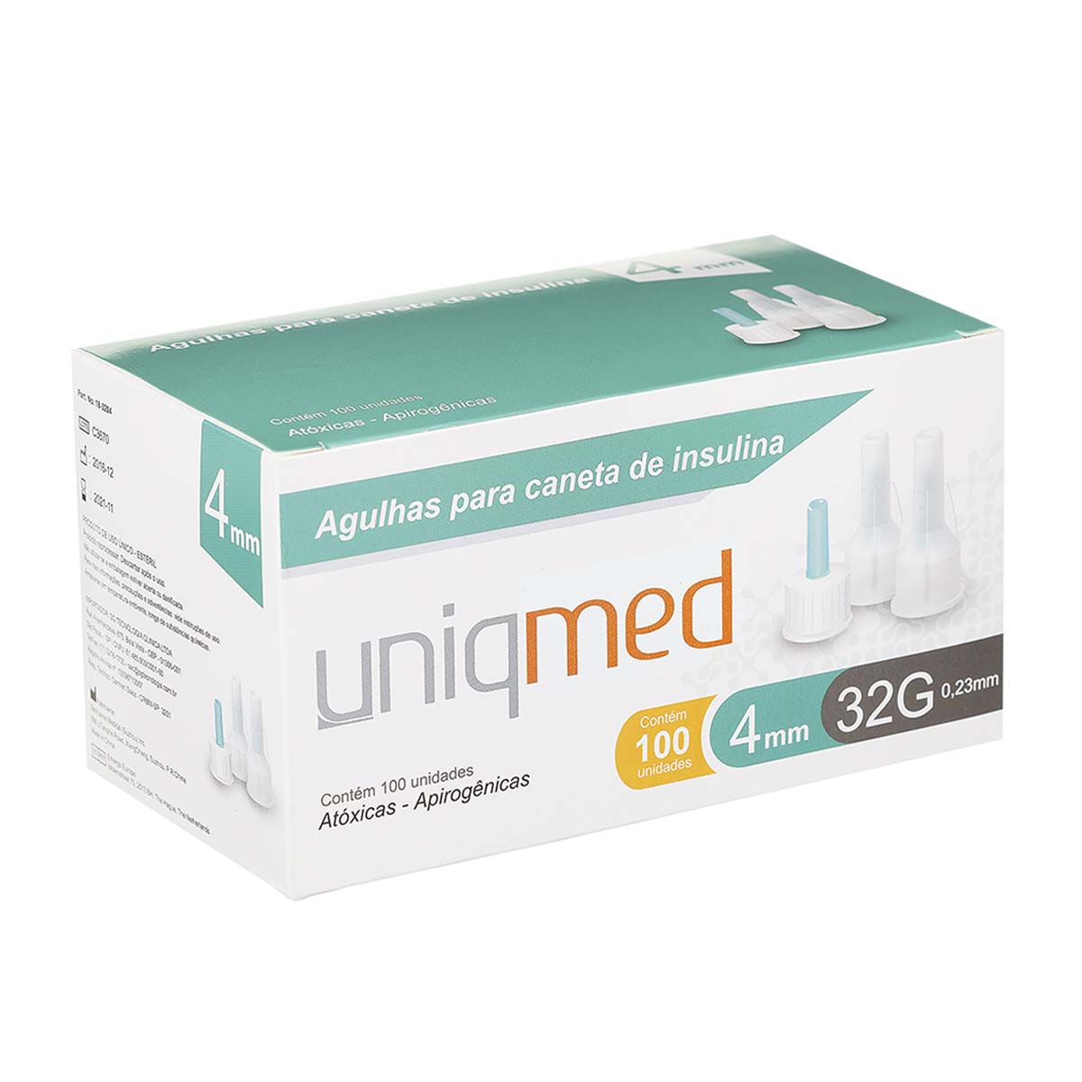 Agulha Hipodérmica Caneta Insulina Uniqmed