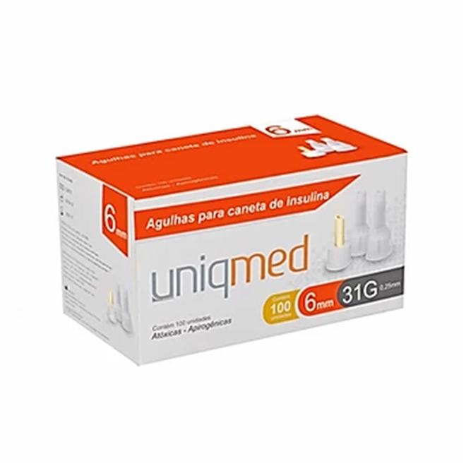 Agulha Hipodérmica Caneta Insulina Uniqmed