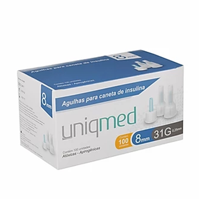 Agulha Hipodérmica Caneta Insulina Uniqmed